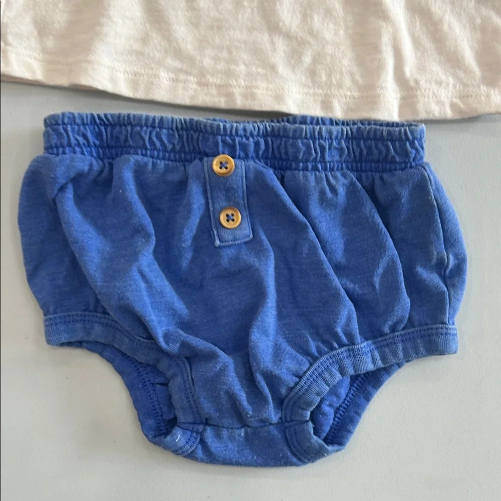 Cat & Jack Cream and Blue Set